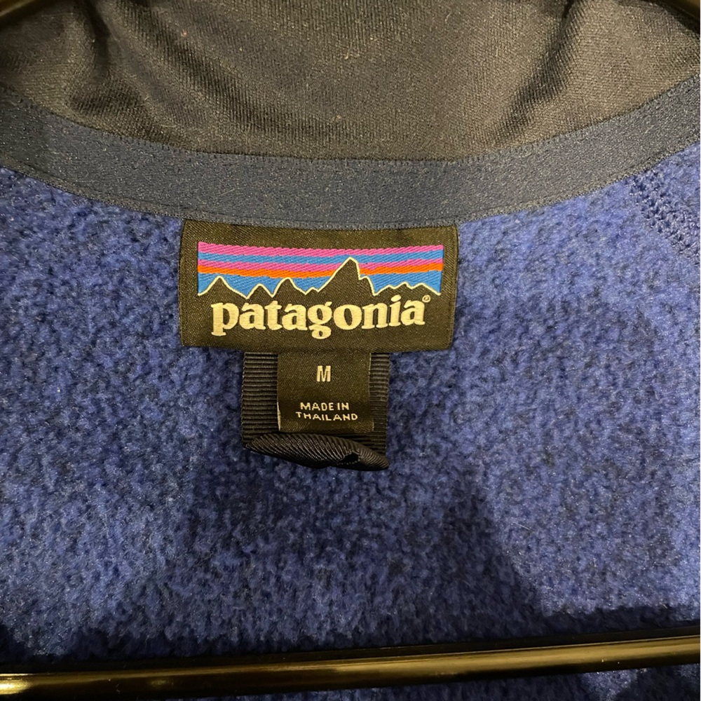 Patagonia Men's Blue Quarterzip Sweatshirt - Picture 4 of 4